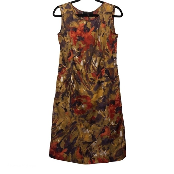 Anne Klein Multicolor Watercolor Sheath Dress - Picture 1 of 4